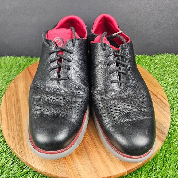 Cole Haan 2.ZeroGrand Mens Size 11.5 M Black Laser Wingtip Leather Oxford C34497 main image 13